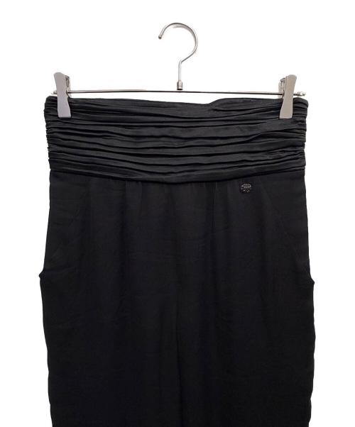 CHANEL（シャネル）CHANEL (シャネル) シルクパンツ ブラック サイズ:36の古着・服飾アイテム
