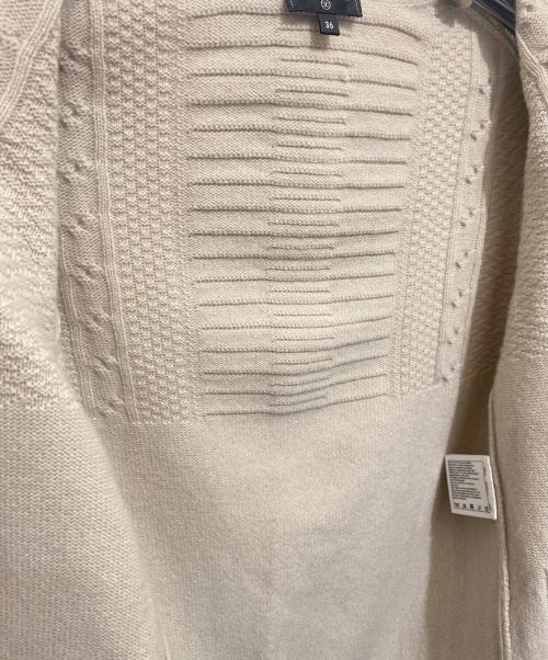 CHANEL（シャネル）CHANEL (シャネル) ビジュービーズ刺繍 カシミヤ ニットカーディガン ベージュ サイズ:36の古着・服飾アイテム