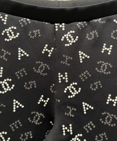 CHANEL（シャネル）CHANEL (シャネル) ココロゴレギンスパンツ/P62781V48288 ブラック サイズ:38の古着・服飾アイテム