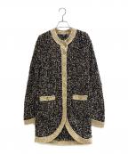 CHANELシャネル）の古着「Glitter Long Cardigan/ラメロングカーディガン/P61622K47214」｜ブラック