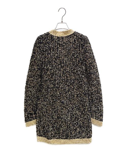 CHANEL（シャネル）CHANEL (シャネル) Glitter Long Cardigan/ラメロングカーディガン/P61622K47214 ブラック サイズ:36の古着・服飾アイテム