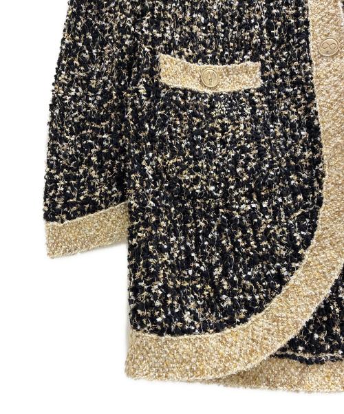 CHANEL（シャネル）CHANEL (シャネル) Glitter Long Cardigan/ラメロングカーディガン/P61622K47214 ブラック サイズ:36の古着・服飾アイテム
