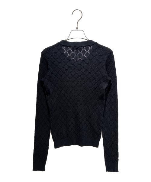 CHANEL（シャネル）CHANEL (シャネル) ココワンポイントロゴニット ブラック サイズ:38の古着・服飾アイテム