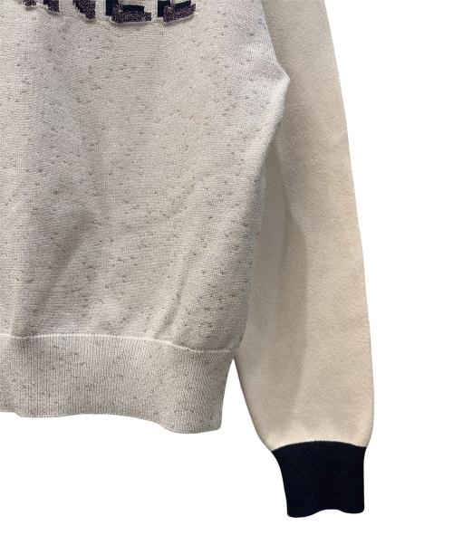 CHANEL（シャネル）CHANEL (シャネル) ラメ切替ロゴニットセーター ベージュ サイズ:38の古着・服飾アイテム
