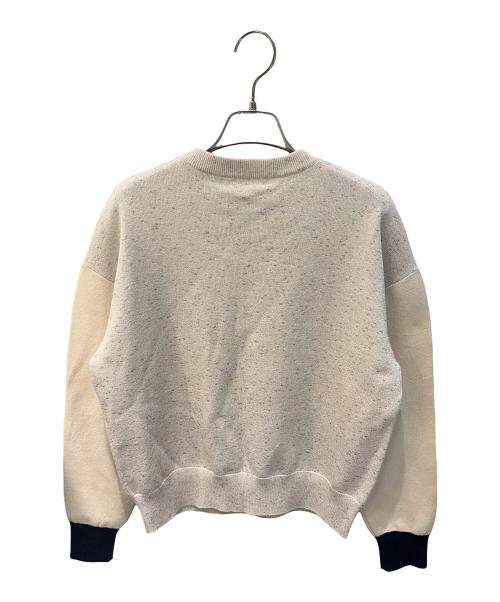CHANEL（シャネル）CHANEL (シャネル) ラメ切替ロゴニットセーター ベージュ サイズ:38の古着・服飾アイテム