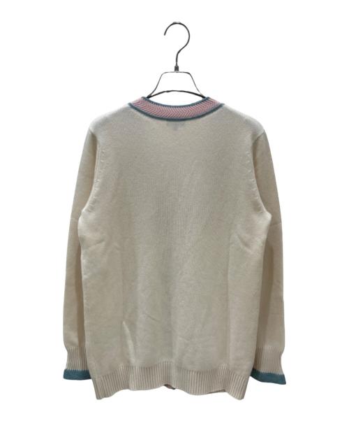 CHANEL（シャネル）CHANEL (シャネル) P56 獅子（ライオン） ボタンカーディガン アイボリー サイズ:38の古着・服飾アイテム