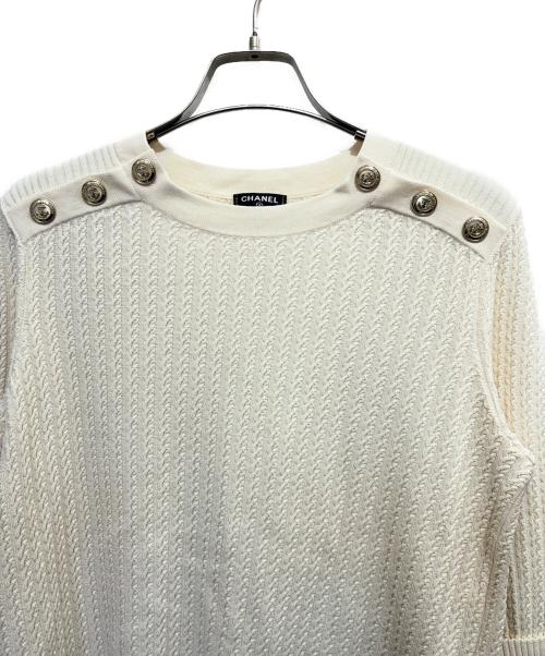 CHANEL（シャネル）CHANEL (シャネル) 半袖ニット ベージュ サイズ:38の古着・服飾アイテム