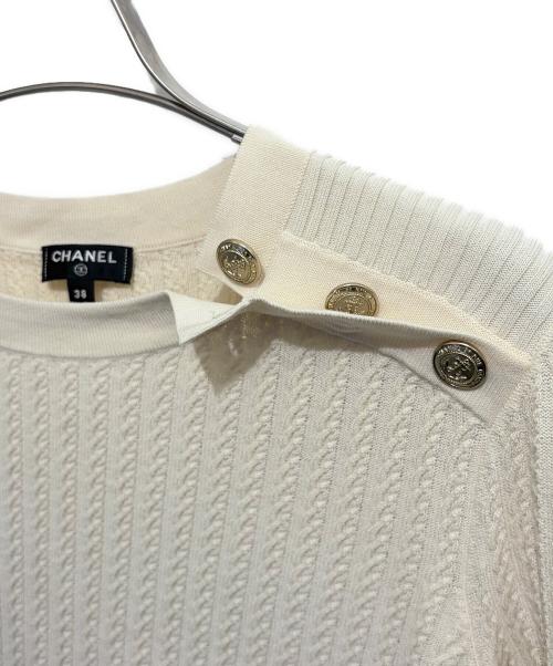 CHANEL（シャネル）CHANEL (シャネル) 半袖ニット ベージュ サイズ:38の古着・服飾アイテム