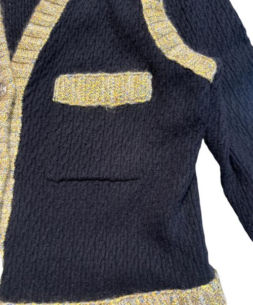 CHANEL（シャネル）CHANEL (シャネル) P52 カメリアボタン マトラッセニットワンピース ブラック サイズ:38の古着・服飾アイテム