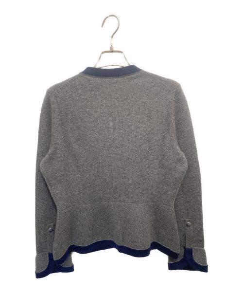 CHANEL（シャネル）CHANEL (シャネル) ココマークカーディガン グレー サイズ:36の古着・服飾アイテム