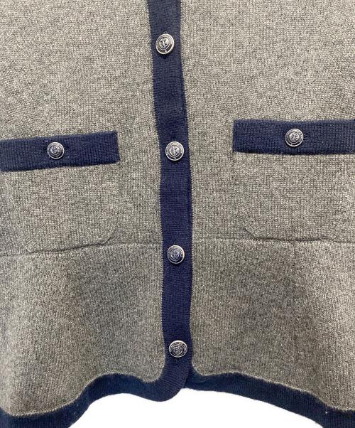 CHANEL（シャネル）CHANEL (シャネル) ココマークカーディガン グレー サイズ:36の古着・服飾アイテム