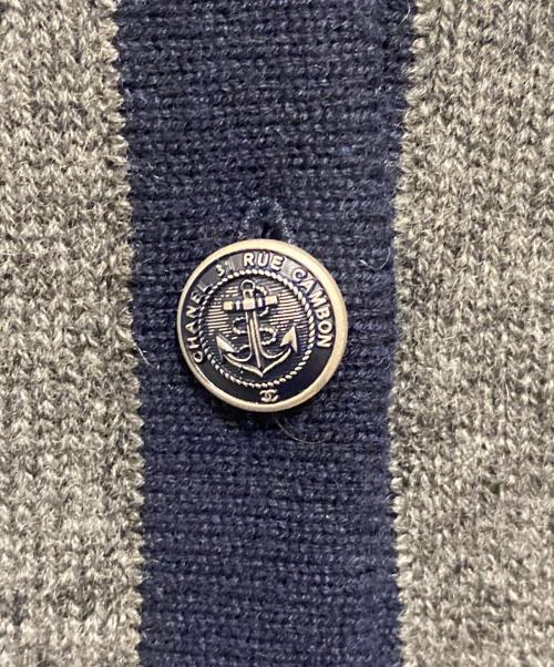 CHANEL（シャネル）CHANEL (シャネル) ココマークカーディガン グレー サイズ:36の古着・服飾アイテム