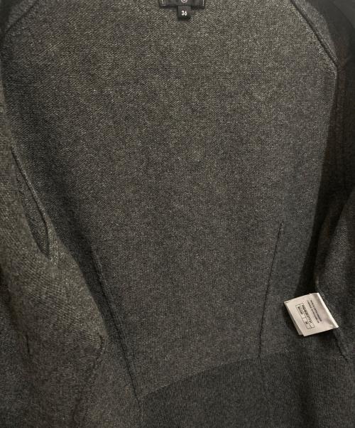 CHANEL（シャネル）CHANEL (シャネル) ココマークカーディガン グレー サイズ:36の古着・服飾アイテム