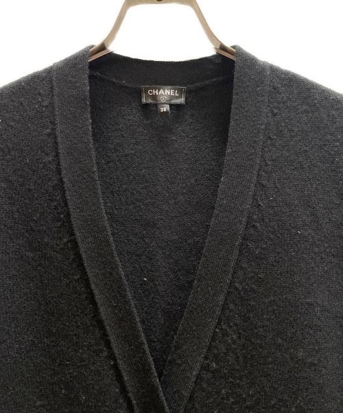 CHANEL（シャネル）CHANEL (シャネル) カシミヤロングカーディガン/ココマークボタン ブラック サイズ:38の古着・服飾アイテム
