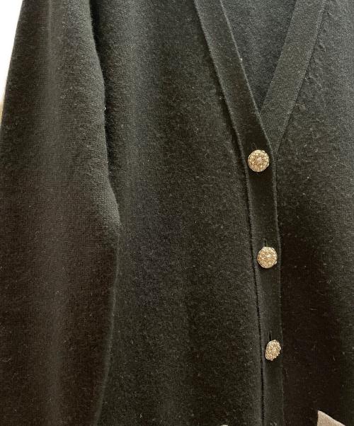 CHANEL（シャネル）CHANEL (シャネル) カシミヤロングカーディガン/ココマークボタン ブラック サイズ:38の古着・服飾アイテム
