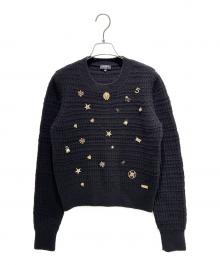 CHANEL（シャネル）の古着「カンバッチロゴニット」｜ブラック