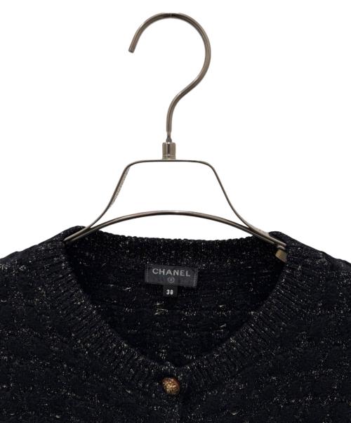 CHANEL（シャネル）CHANEL (シャネル) ラメカーディガン ブラック サイズ:38の古着・服飾アイテム
