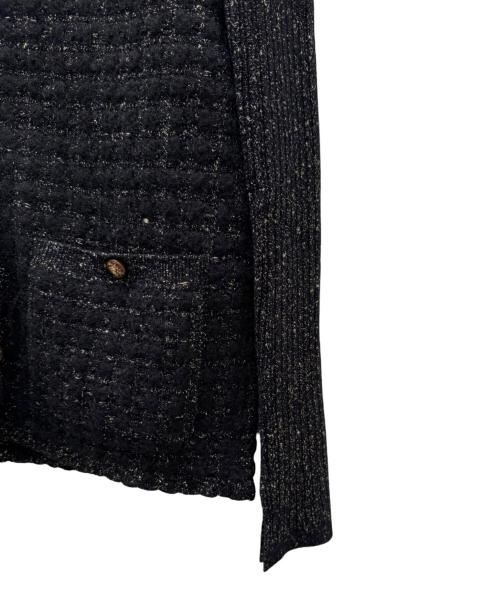CHANEL（シャネル）CHANEL (シャネル) ラメカーディガン ブラック サイズ:38の古着・服飾アイテム