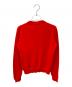 HERMES (エルメス) カシミヤVネックカーディガン レッド サイズ:36：65000円