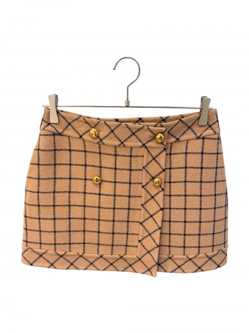 Christian Dior（クリスチャン ディオール）Christian Dior (クリスチャン ディオール) ミニラップスカート ベージュ サイズ:36の古着・服飾アイテム