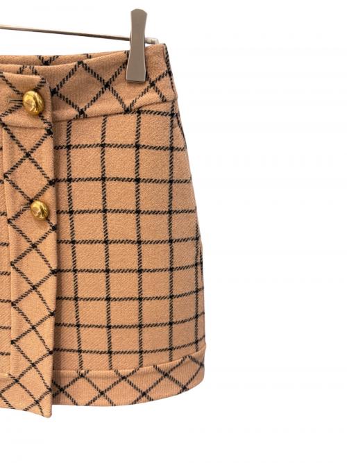 Christian Dior（クリスチャン ディオール）Christian Dior (クリスチャン ディオール) ミニラップスカート ベージュ サイズ:36の古着・服飾アイテム