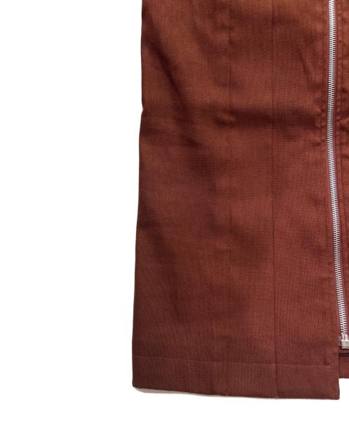 HERMES（エルメス）HERMES (エルメス) リネンノースリーブワンピース ブラウン サイズ:34の古着・服飾アイテム