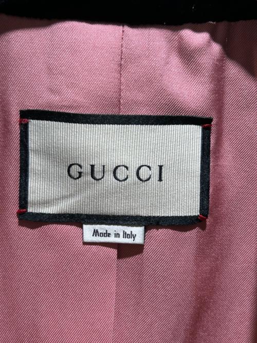 GUCCI（グッチ）GUCCI (グッチ) ダブルジャケット ブラック×ホワイト サイズ:36の古着・服飾アイテム