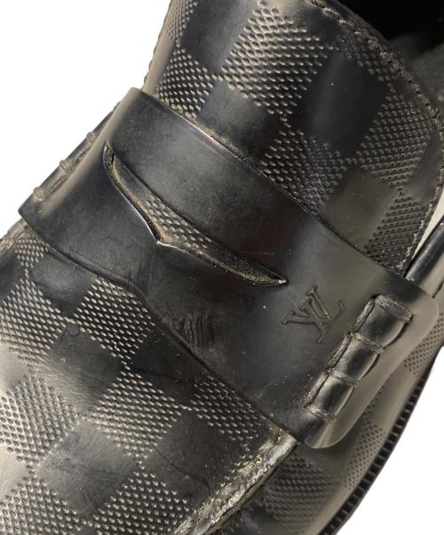 LOUIS VUITTON（ルイ ヴィトン）LOUIS VUITTON (ルイ ヴィトン) ダミエコインローファー ブラック サイズ:8の古着・服飾アイテム
