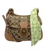 COACHコーチ）の古着「ショルダーバッグ」｜ベージュ