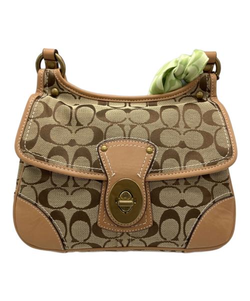 COACH（コーチ）COACH (コーチ) ショルダーバッグ ベージュの古着・服飾アイテム