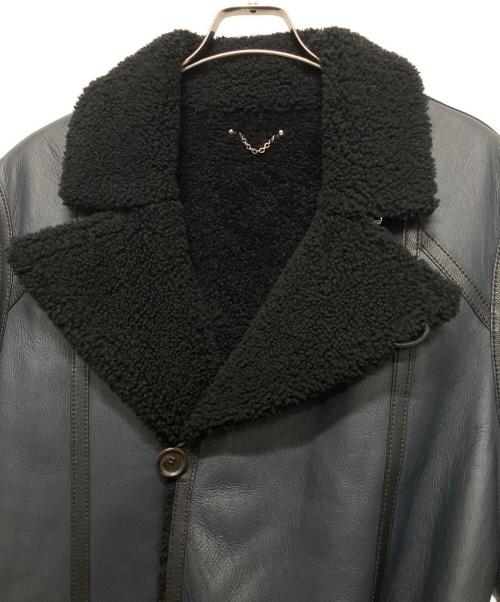 LOUIS VUITTON（ルイ ヴィトン）LOUIS VUITTON (ルイ ヴィトン) ムートンコート ブラック サイズ:48の古着・服飾アイテム