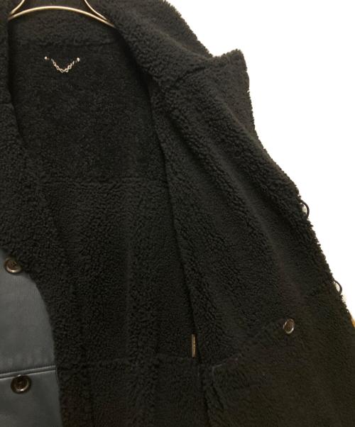 LOUIS VUITTON（ルイ ヴィトン）LOUIS VUITTON (ルイ ヴィトン) ムートンコート ブラック サイズ:48の古着・服飾アイテム