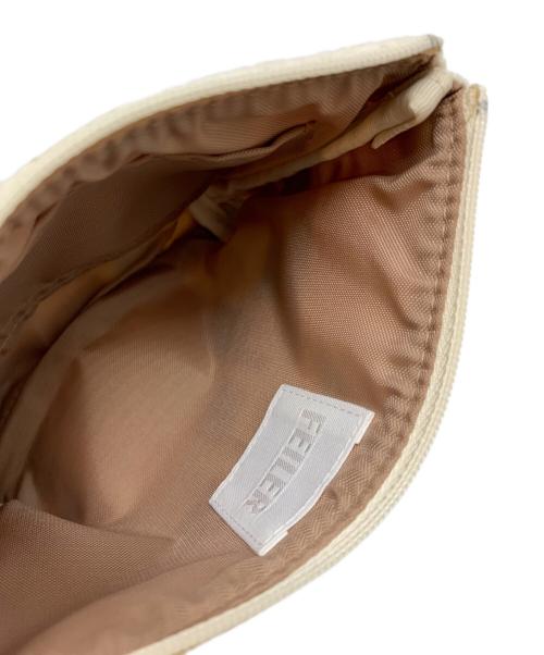 FEILER（フェイラー）FEILER (フェイラー) コスメポーチ アイボリーの古着・服飾アイテム