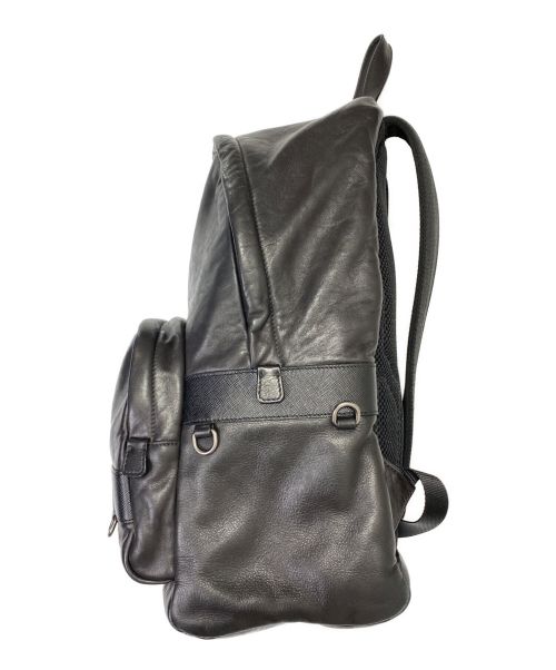 PRADA（プラダ）PRADA (プラダ) レザーバックパック ブラック サイズ:-の古着・服飾アイテム