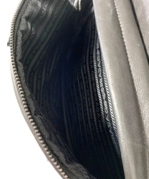 PRADA（プラダ）PRADA (プラダ) レザーバックパック ブラック サイズ:-の古着・服飾アイテム