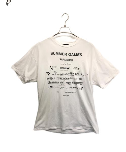 RAF SIMONS（ラフシモンズ）RAF SIMONS (ラフシモンズ) カットソー ホワイト サイズ:SIZE　Lの古着・服飾アイテム