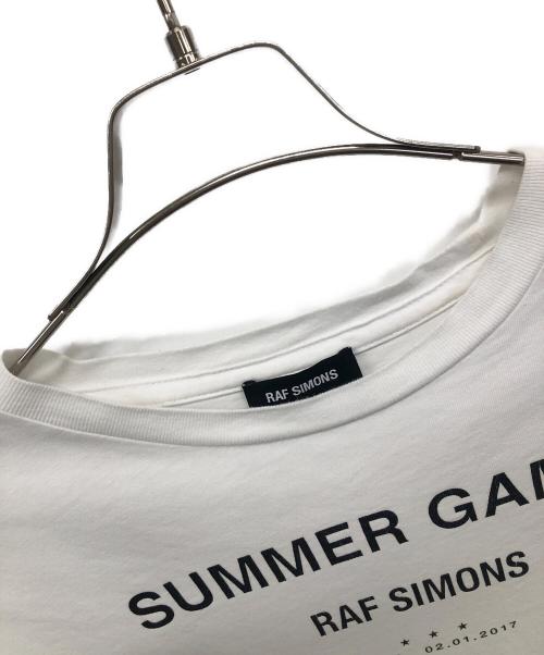 RAF SIMONS（ラフシモンズ）RAF SIMONS (ラフシモンズ) カットソー ホワイト サイズ:SIZE　Lの古着・服飾アイテム