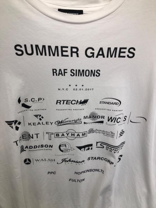 RAF SIMONS（ラフシモンズ）RAF SIMONS (ラフシモンズ) カットソー ホワイト サイズ:SIZE　Lの古着・服飾アイテム