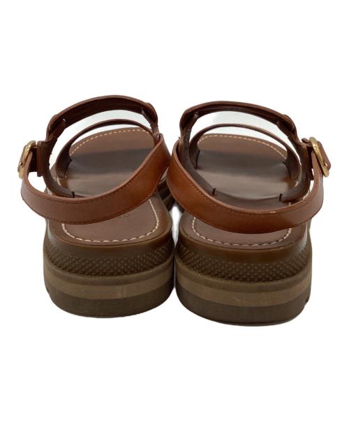 CELINE（セリーヌ）CELINE (セリーヌ) トリオンフ サンダル ブラウン サイズ:SIZE 36/約23cmの古着・服飾アイテム