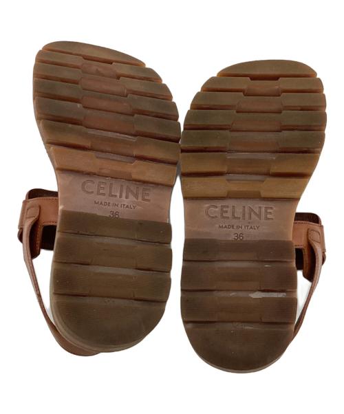 CELINE（セリーヌ）CELINE (セリーヌ) トリオンフ サンダル ブラウン サイズ:SIZE 36/約23cmの古着・服飾アイテム