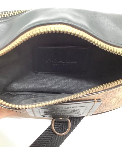 COACH（コーチ）COACH (コーチ) ウエストバッグ ベージュ×ブラウンの古着・服飾アイテム