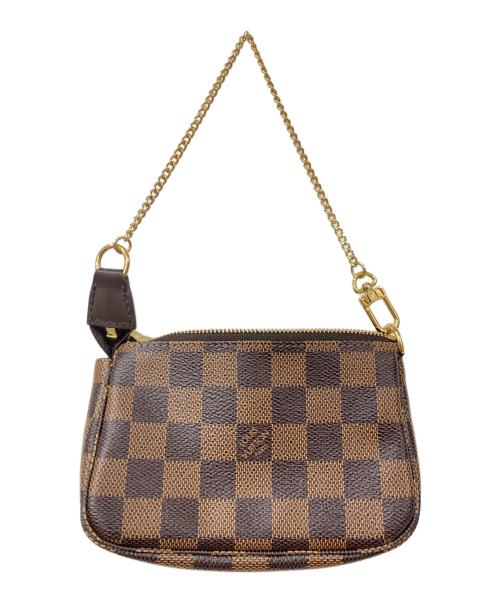 LOUIS VUITTON（ルイ ヴィトン）LOUIS VUITTON (ルイ ヴィトン) ミニ・ポシェット・アクセソワール T&B ブラウン×レッドの古着・服飾アイテム