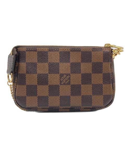 LOUIS VUITTON（ルイ ヴィトン）LOUIS VUITTON (ルイ ヴィトン) ミニ・ポシェット・アクセソワール T&B ブラウン×レッドの古着・服飾アイテム