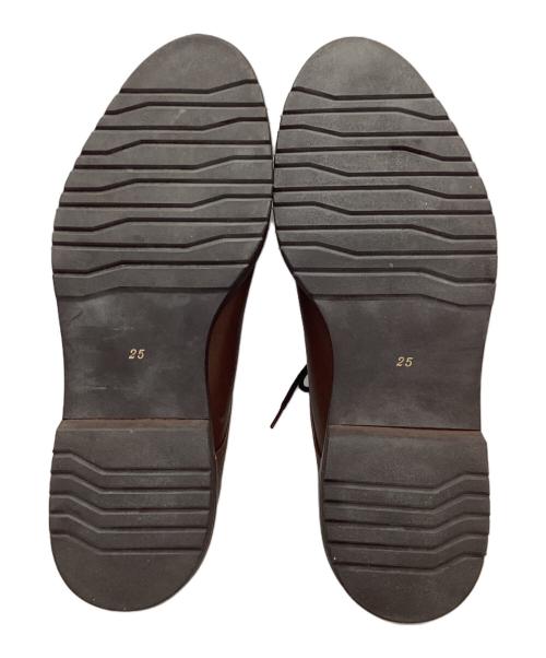 ISSEY MIYAKE（イッセイミヤケ）ISSEY MIYAKE (イッセイミヤケ) プレーントゥシューズ ブラウン サイズ:25cmの古着・服飾アイテム