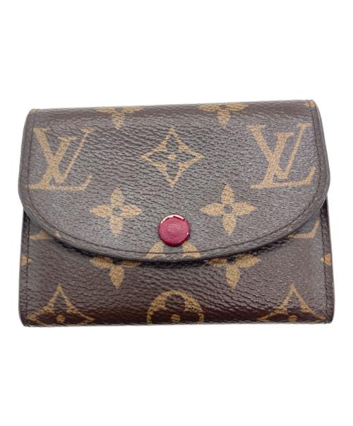 LOUIS VUITTON（ルイ ヴィトン）LOUIS VUITTON (ルイ ヴィトン) ポルトモネ・ロザリ ブラウン×ピンクの古着・服飾アイテム