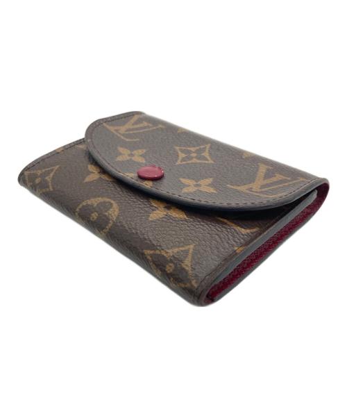 LOUIS VUITTON（ルイ ヴィトン）LOUIS VUITTON (ルイ ヴィトン) ポルトモネ・ロザリ ブラウン×ピンクの古着・服飾アイテム