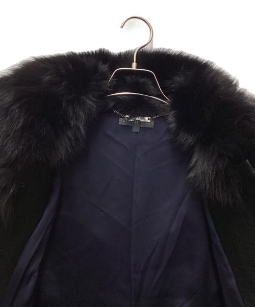 ALEXANDER McQUEEN（アレキサンダーマックイーン）ALEXANDER McQUEEN (アレキサンダーマックイーン) ファーレザーコート ブラック サイズ:38の古着・服飾アイテム