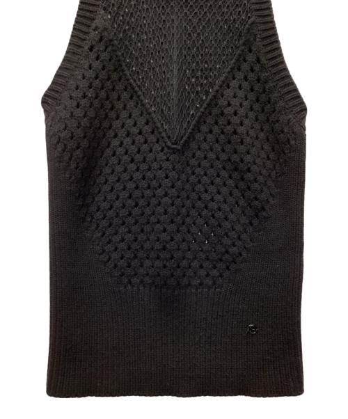 GUCCI（グッチ）GUCCI (グッチ) ニットベスト ブラック サイズ:Sの古着・服飾アイテム