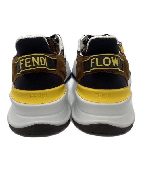 FENDI（フェンディ）FENDI (フェンディ) スニーカー ブラウン×イエロー サイズ:SIZE 7の古着・服飾アイテム