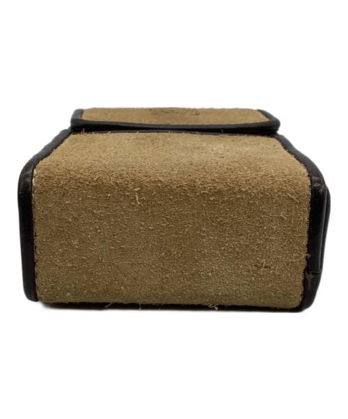 LOEWE（ロエベ）LOEWE (ロエベ) シガレットケース ベージュ×ダークブラウンの古着・服飾アイテム